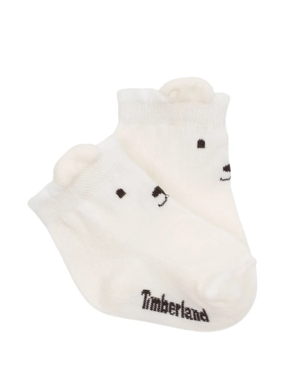 Timberland Kids Drie paar sokken met logoprint Wit
