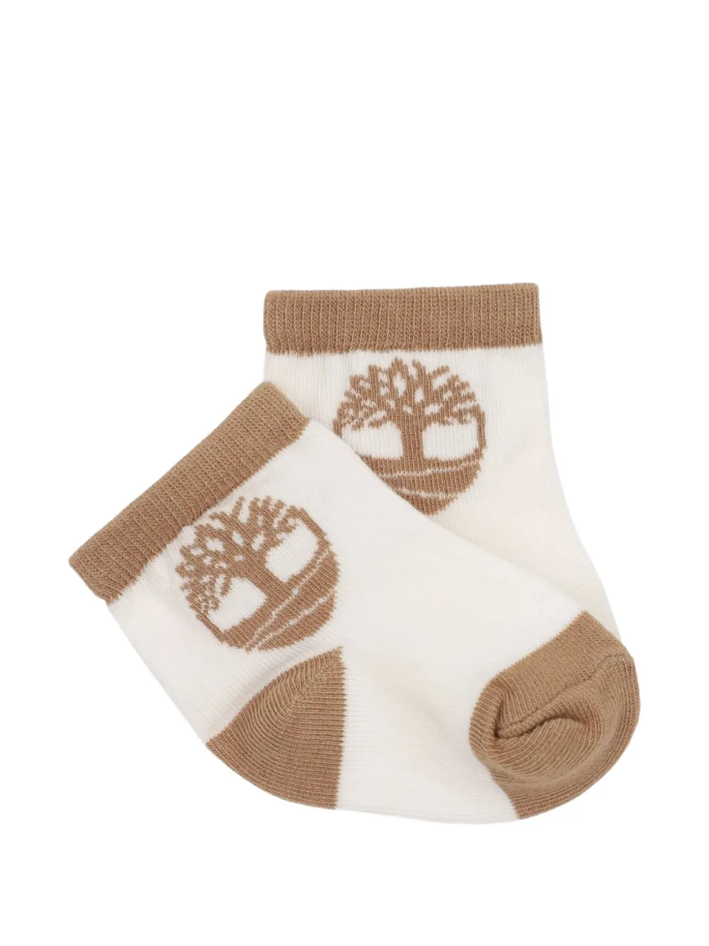 Timberland Kids Drie paar sokken met logoprint Wit