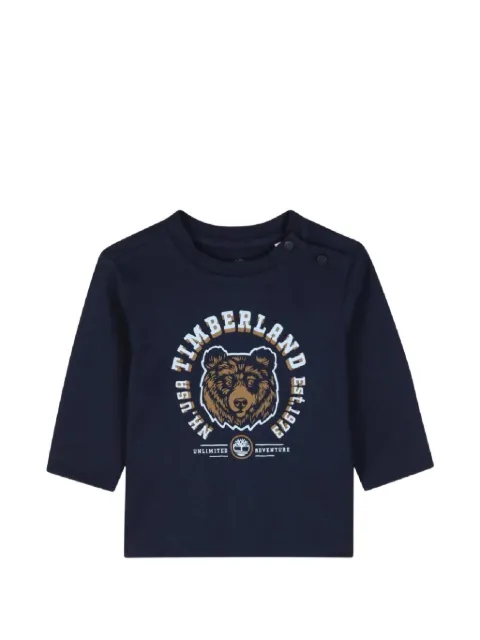 Timberland Kids graphic-print long-sleeved T-shirt