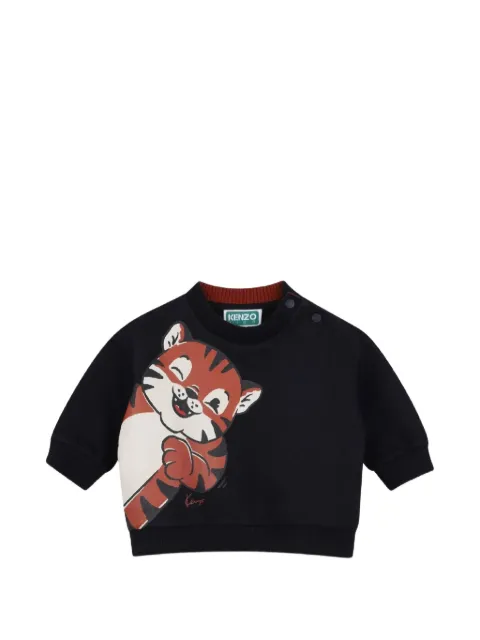 Kenzo Kids Pullover mit Tiger-Print