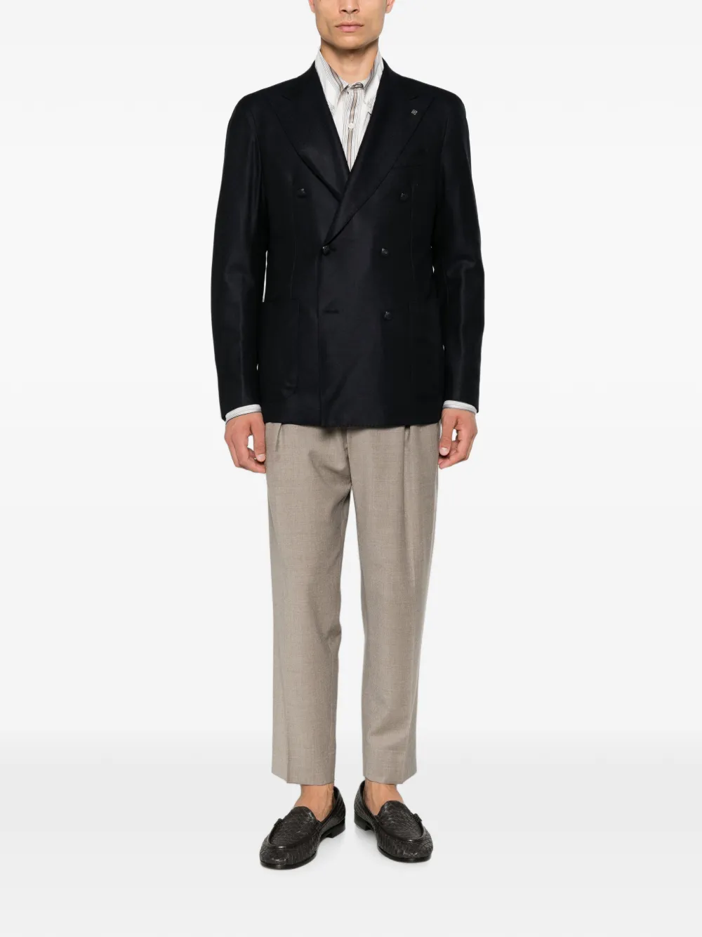Tagliatore Blazer met dubbele rij knopen Blauw