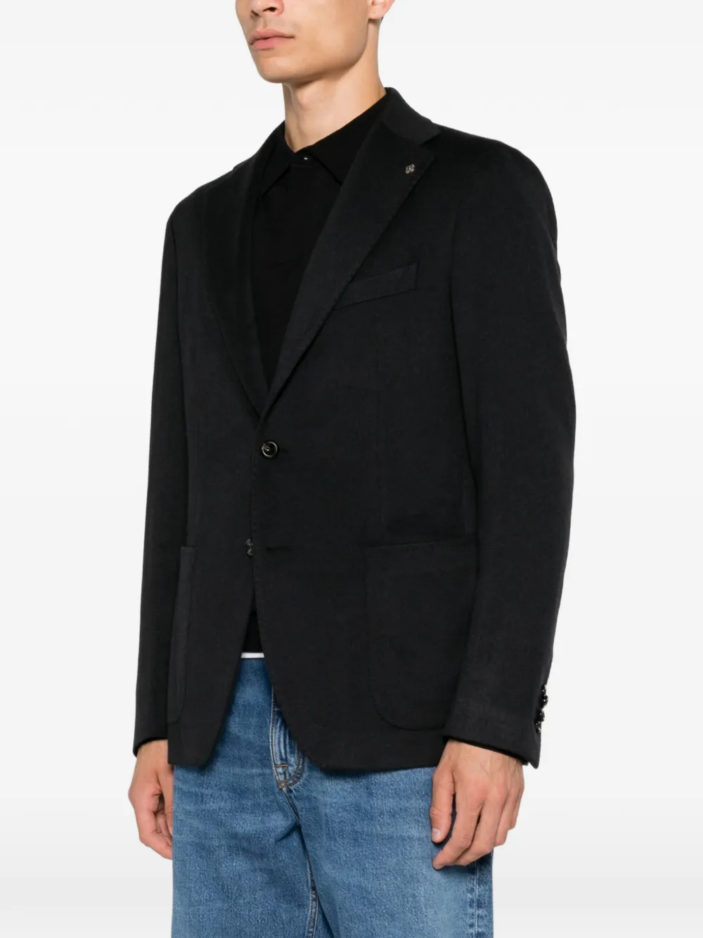 Tagliatore Blazer met enkele rij knopen Blauw
