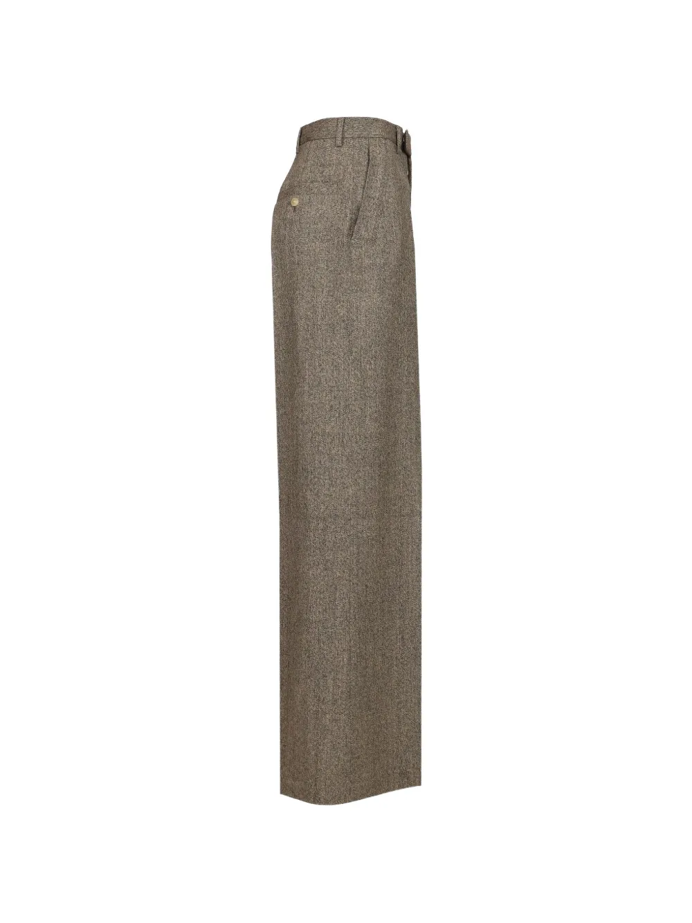 Rick Owens Pantalon met wijde pijpen Bruin