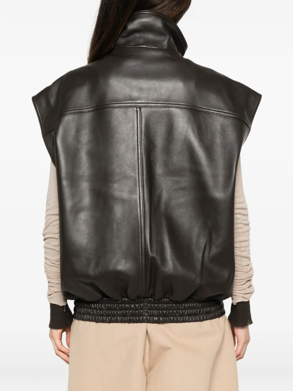 Balenciaga Mouwloos jack Bruin