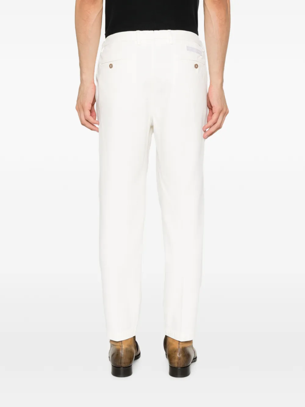 Briglia 1949 Portobello geplooide broek Wit