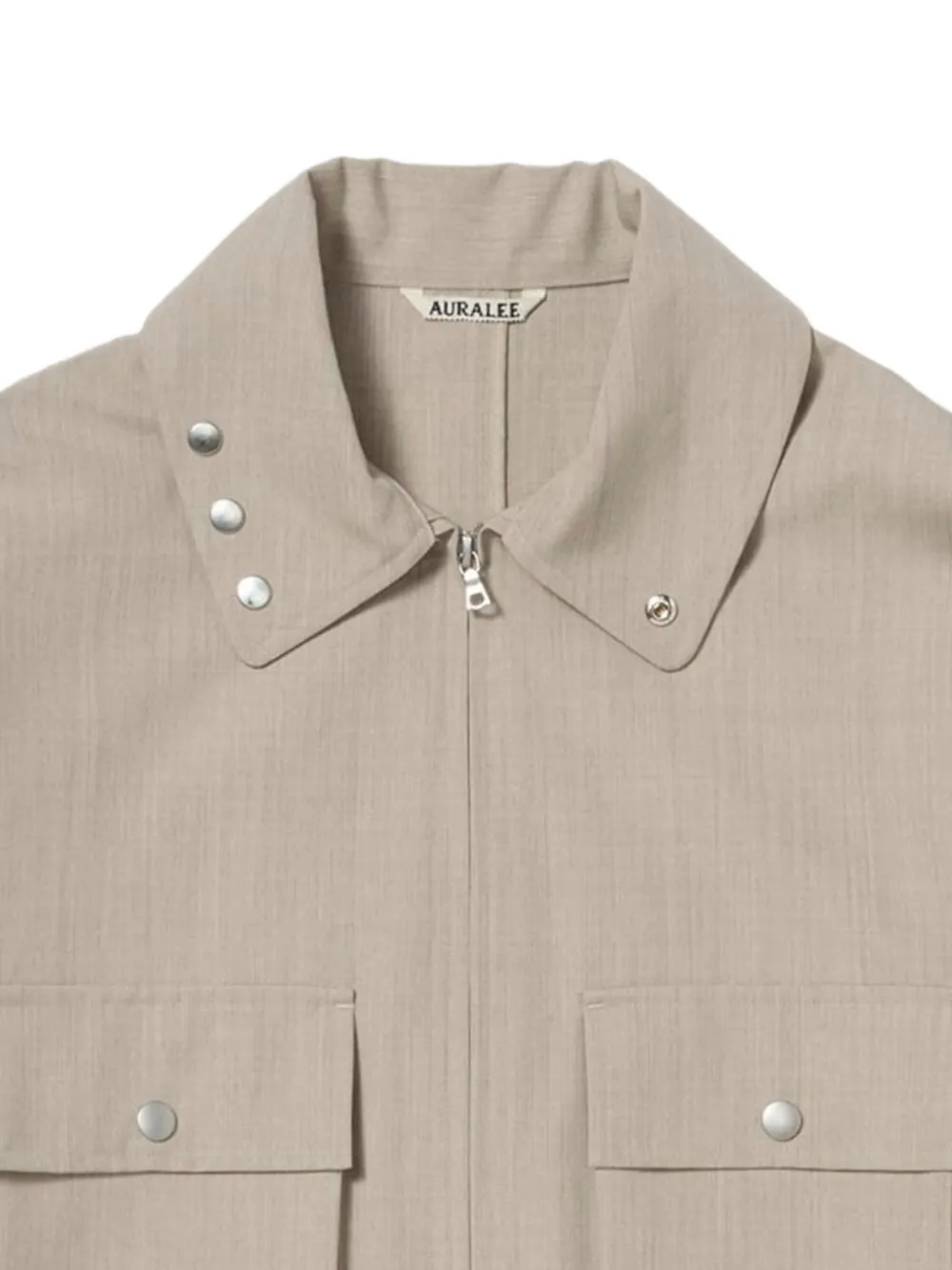 Auralee Button-detail Jacket in Neutrals, view 2