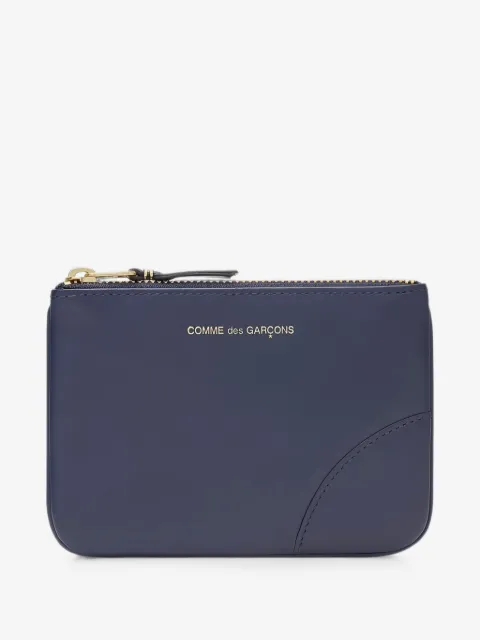 Comme Des Garçons Wallet logo-print zip-top pouch