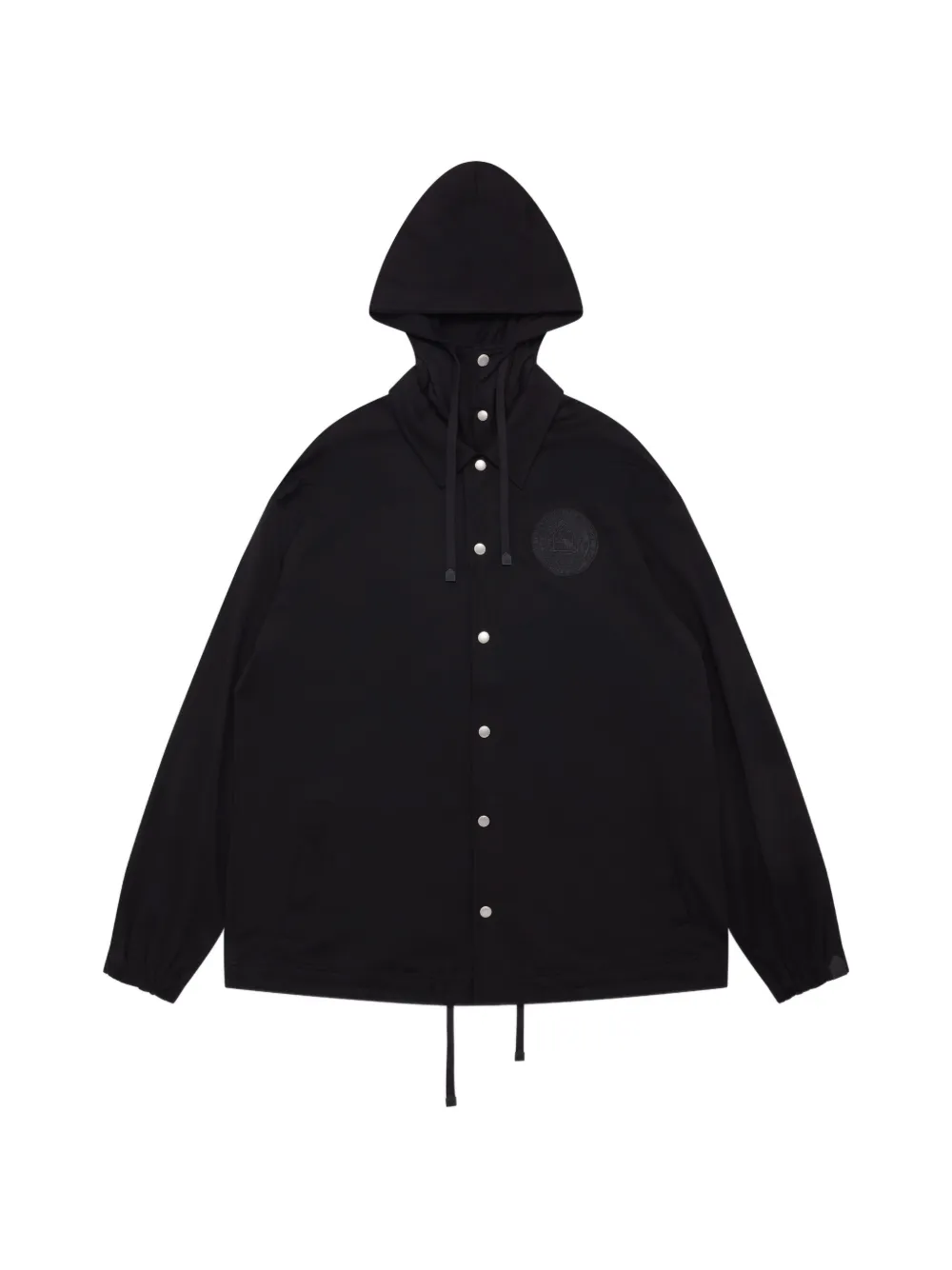 Noir Kei Ninomiya hooded jersey jacket - Nero