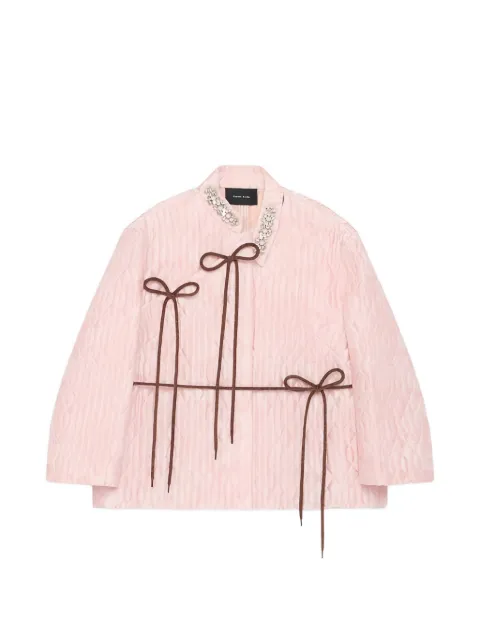 Simone Rocha quilted crystal-embellished jacket