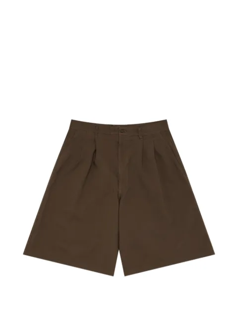 Comme Des Garçons Shirt garment-treated pleated shorts