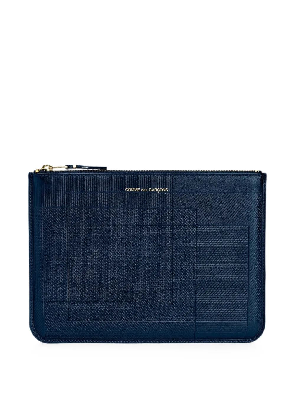 Comme Des Garçons Wallet Intersection zip pouch - Blu