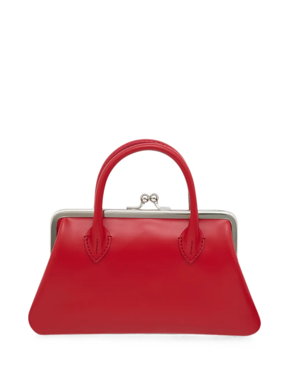 Comme Des Garçons Wallet Portemonnee met gespsluiting en handvat Rood