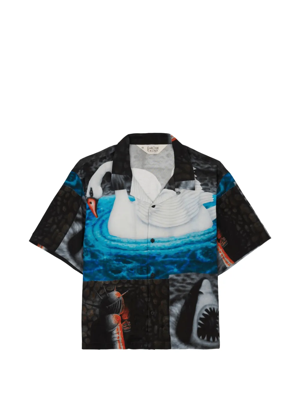Brain Dead Copia graphic-print short-sleeve shirt - Nero