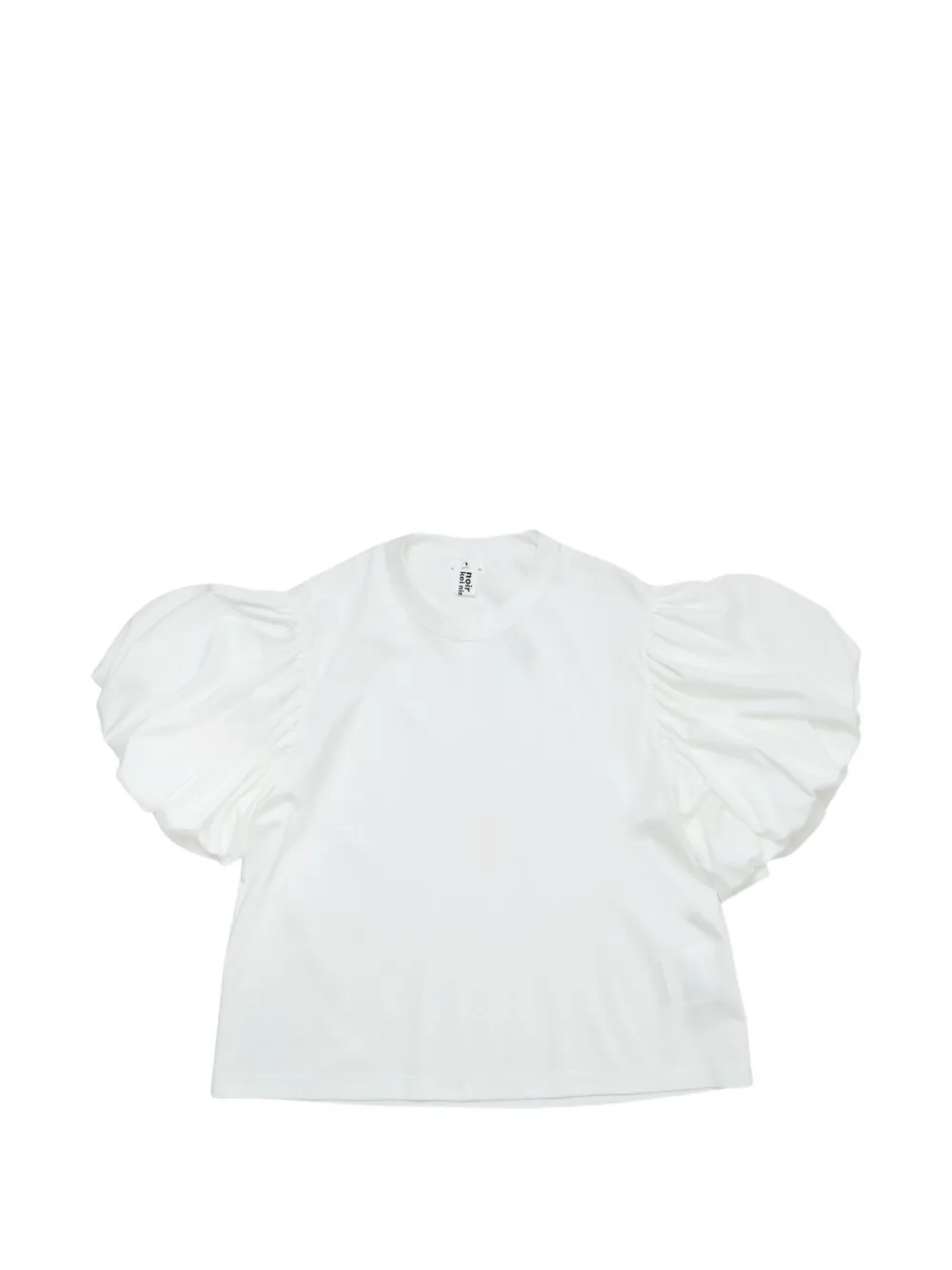 Noir Kei Ninomiya puff-sleeve T-shirt - Bianco