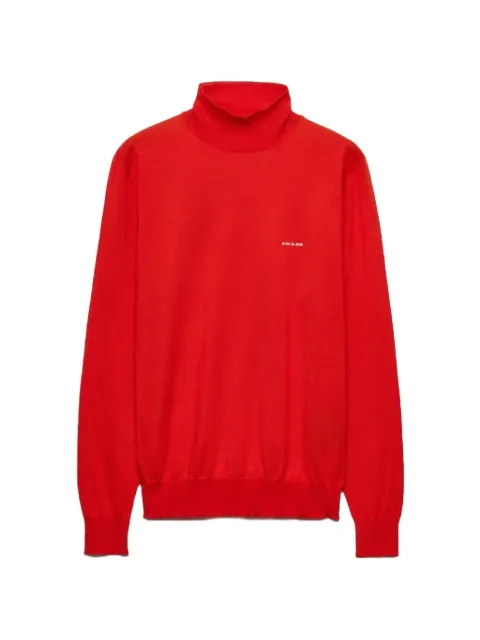Prada roll-neck logo-print sweater