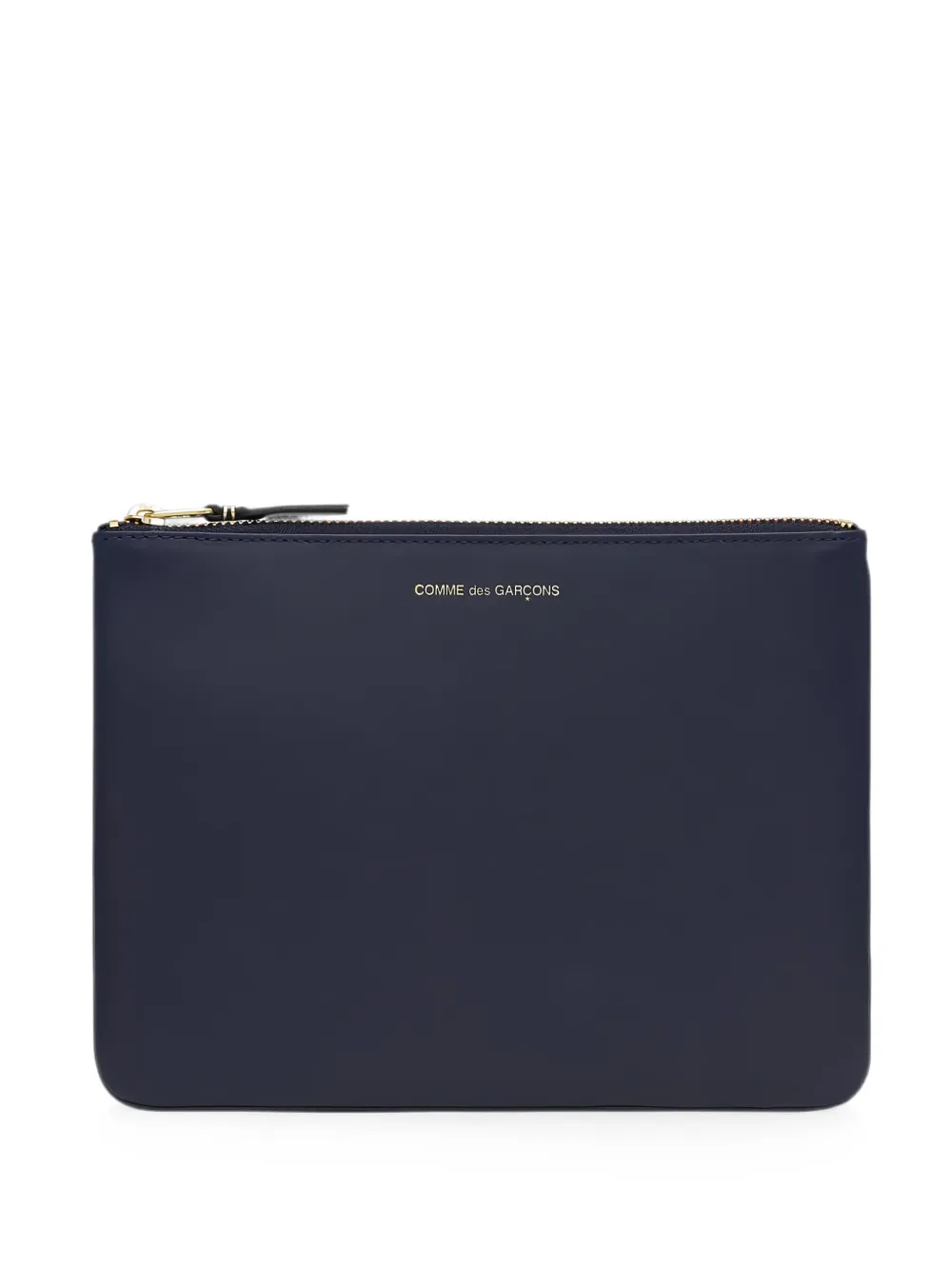 Comme Des Garçons Wallet logo-print leather pouch - Blu
