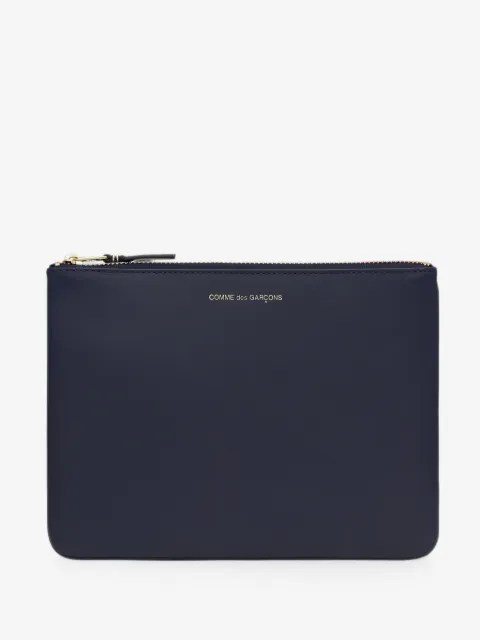 Comme Des Garçons Wallet cartera de piel con logo estampado