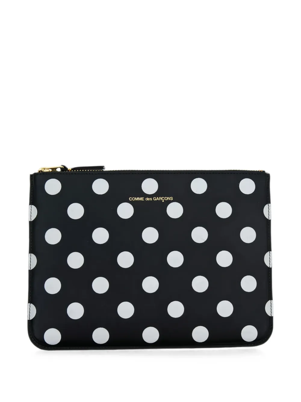 Comme Des Garçons Wallet polka-dot zip-top pouch - Nero