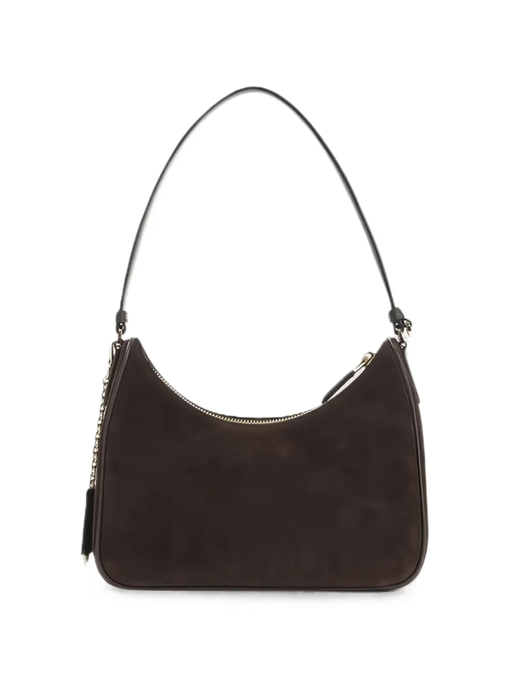 Prada Re-Edition 2005 suède mini-tas Bruin