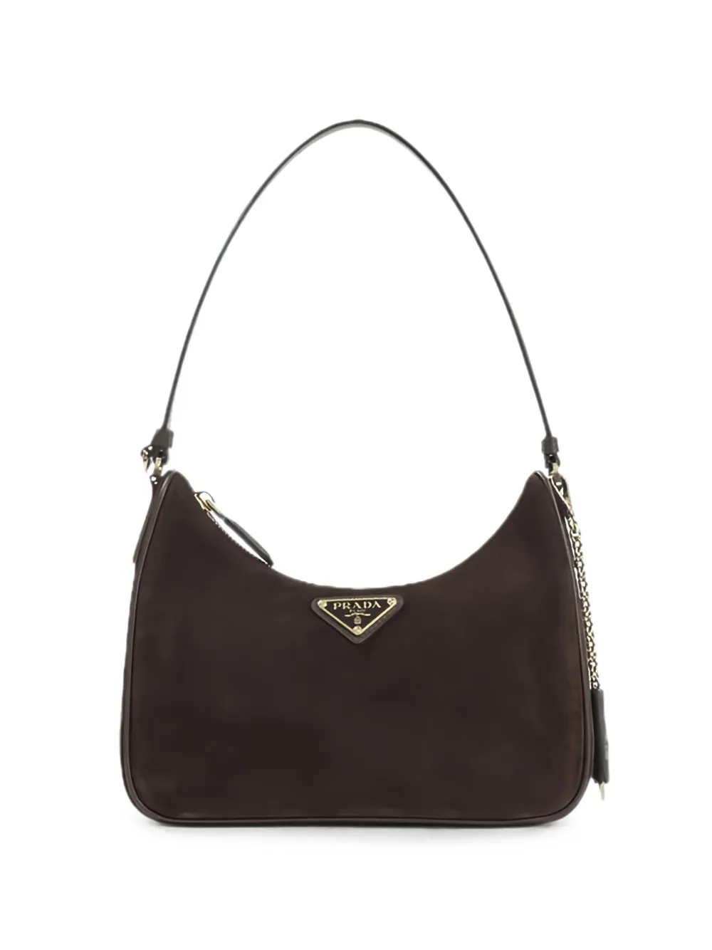 Prada Re-Edition 2005 Tote Bag aus Wildleder - Braun