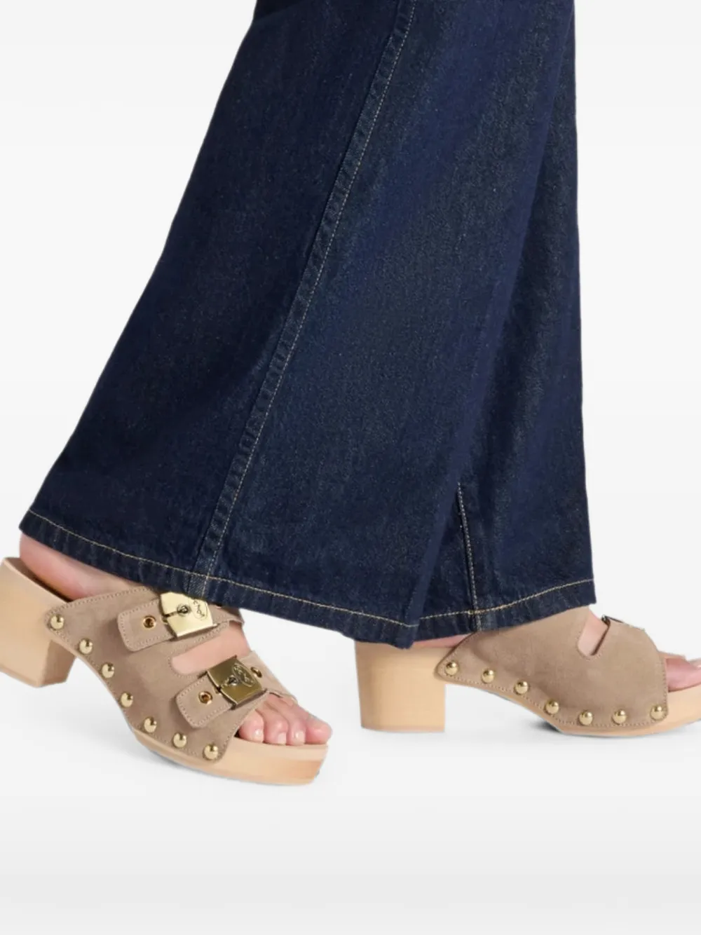 Scholl Pescura Ibiza suède sandalen Beige