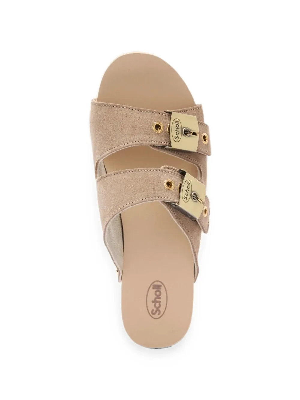Scholl Pescura Ibiza suède sandalen Beige