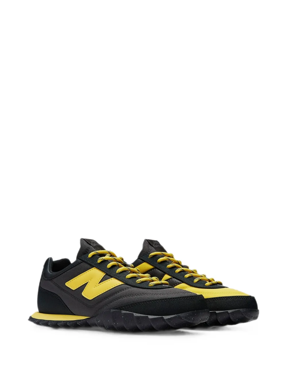 New Balance x Ganni panelled logo-patch sneakers Zwart