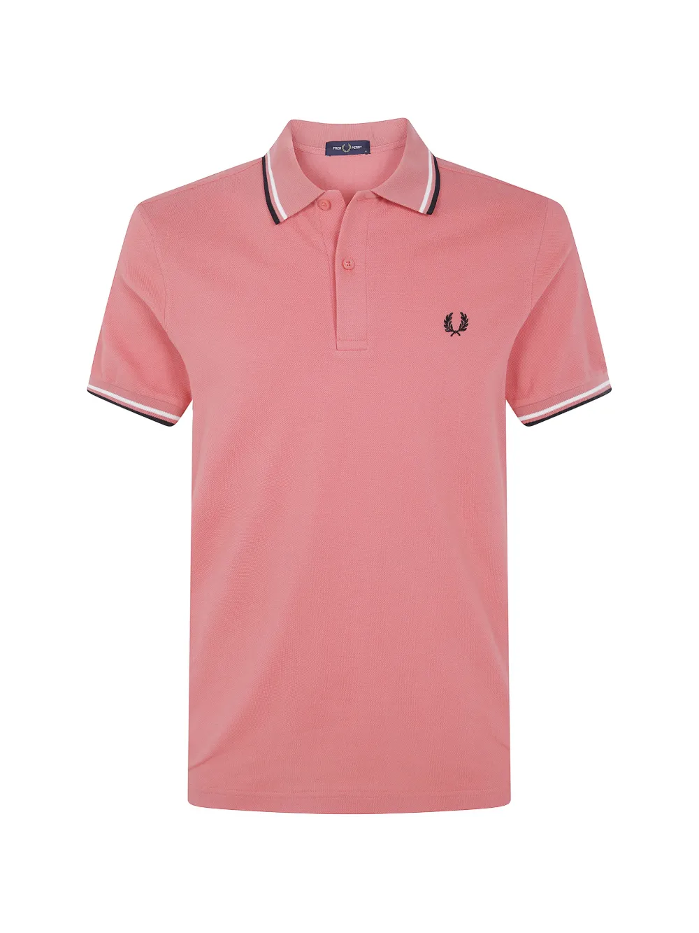 Fred Perry embroidered-logo polo shirt - Rosa