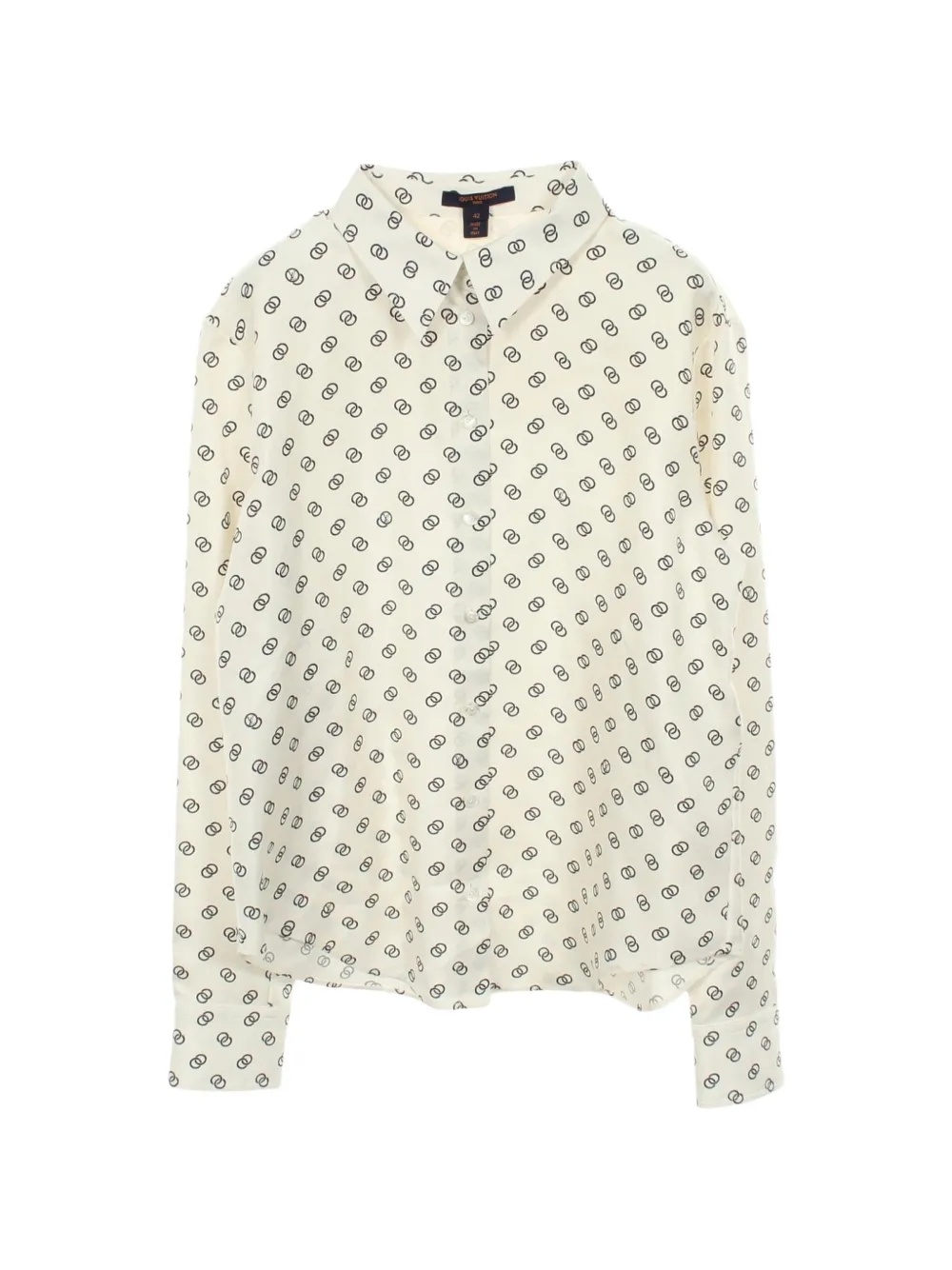 Louis Vuitton Pre-Owned 2010s chain-link print shirt - Toni neutri