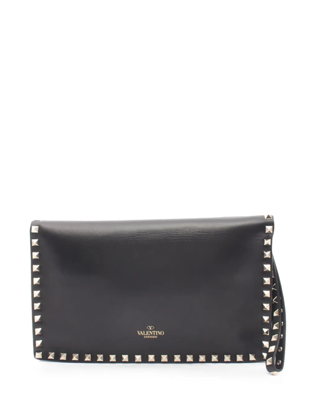 Valentino Garavani Pre-Owned Clutch Rockstud anni 2000 - Nero