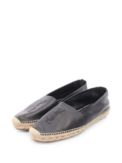 Saint Laurent Pre-Owned 2010s Cassandra logo-detail espadrilles