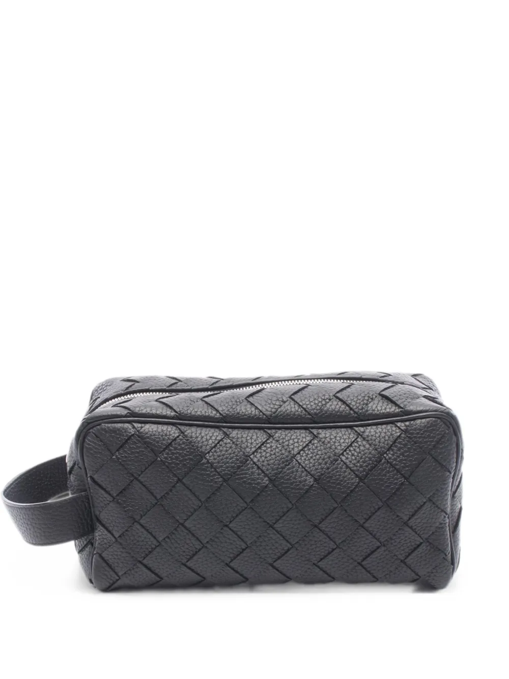 Bottega Veneta Pre-Owned 2010s Intrecciato leather wash bag - Schwarz