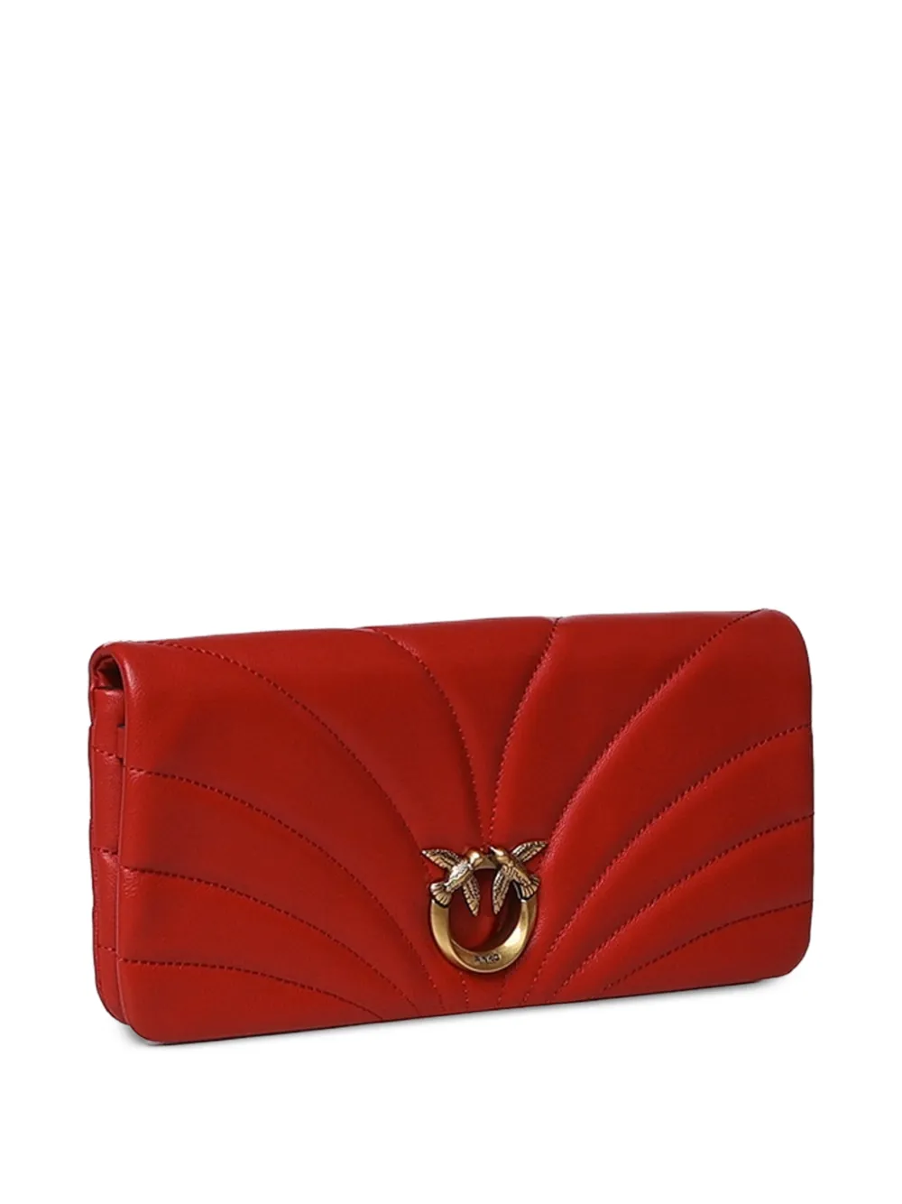 PINKO Love Bird gewatteerde schoudertas Rood