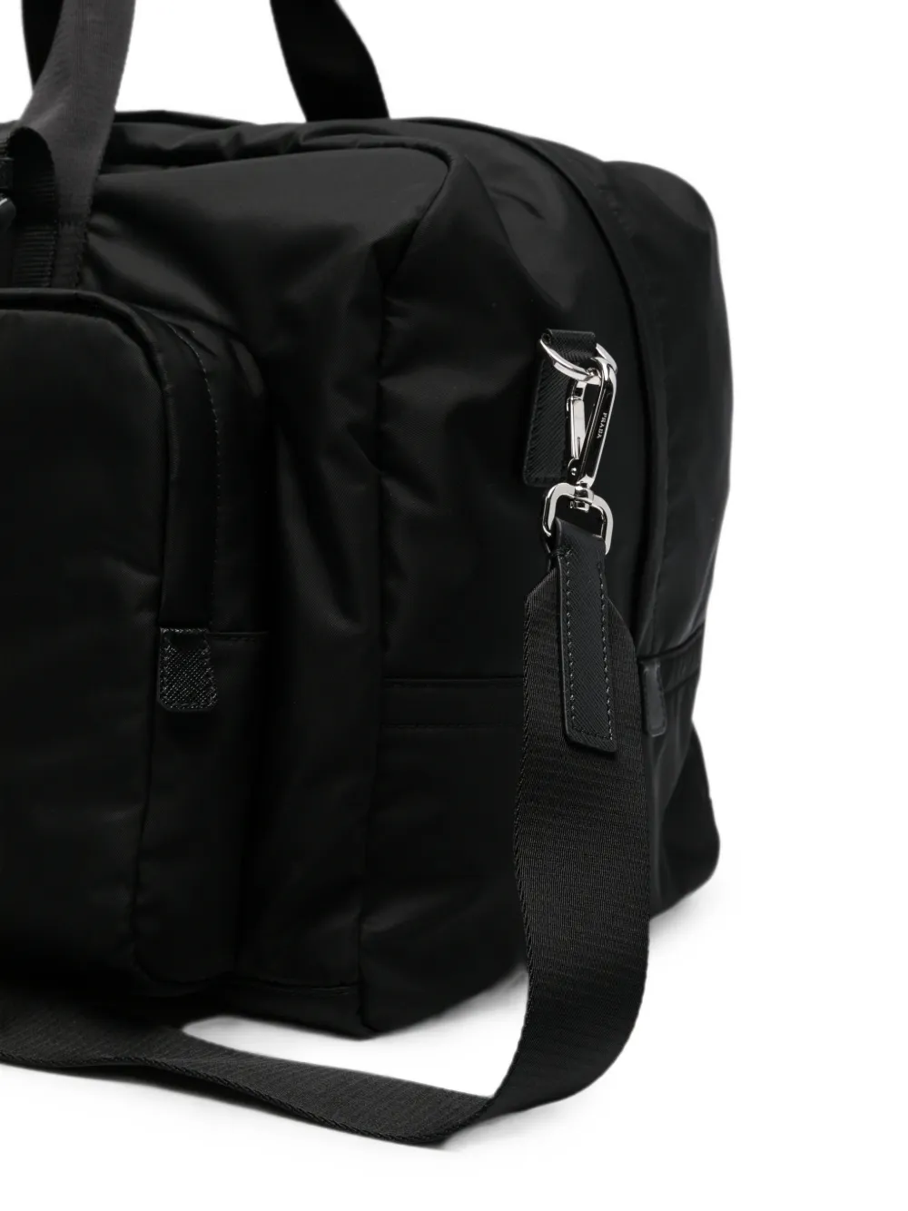 Prada Re-Nylon reistas met logoplakkaat Zwart
