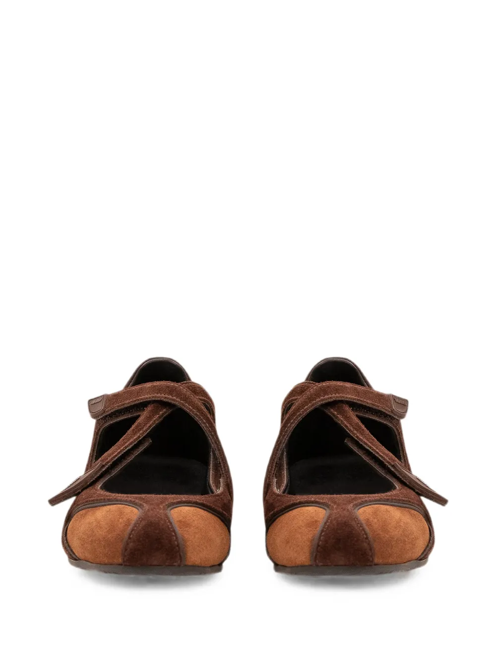 The Attico Floor 01 touch-strap ballet flats Bruin
