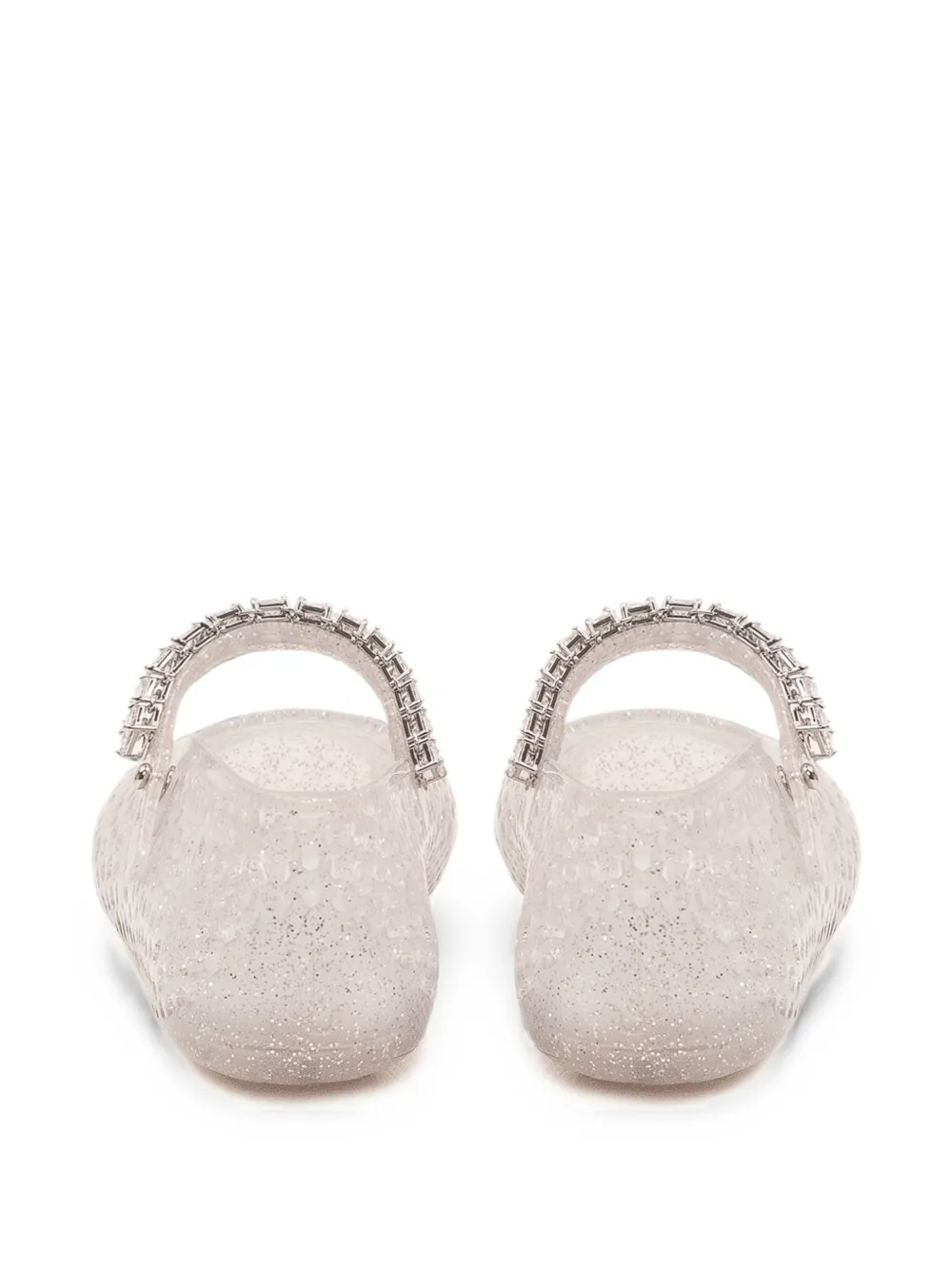 Jimmy Choo The Jelly crystal-embellished ballet flats Wit