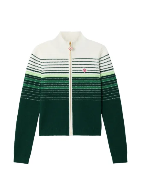 Casablanca buckle stripe zip-up track jacket