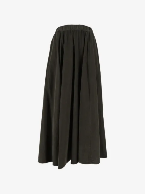ASPESI elasticated-waist corduroy long skirt