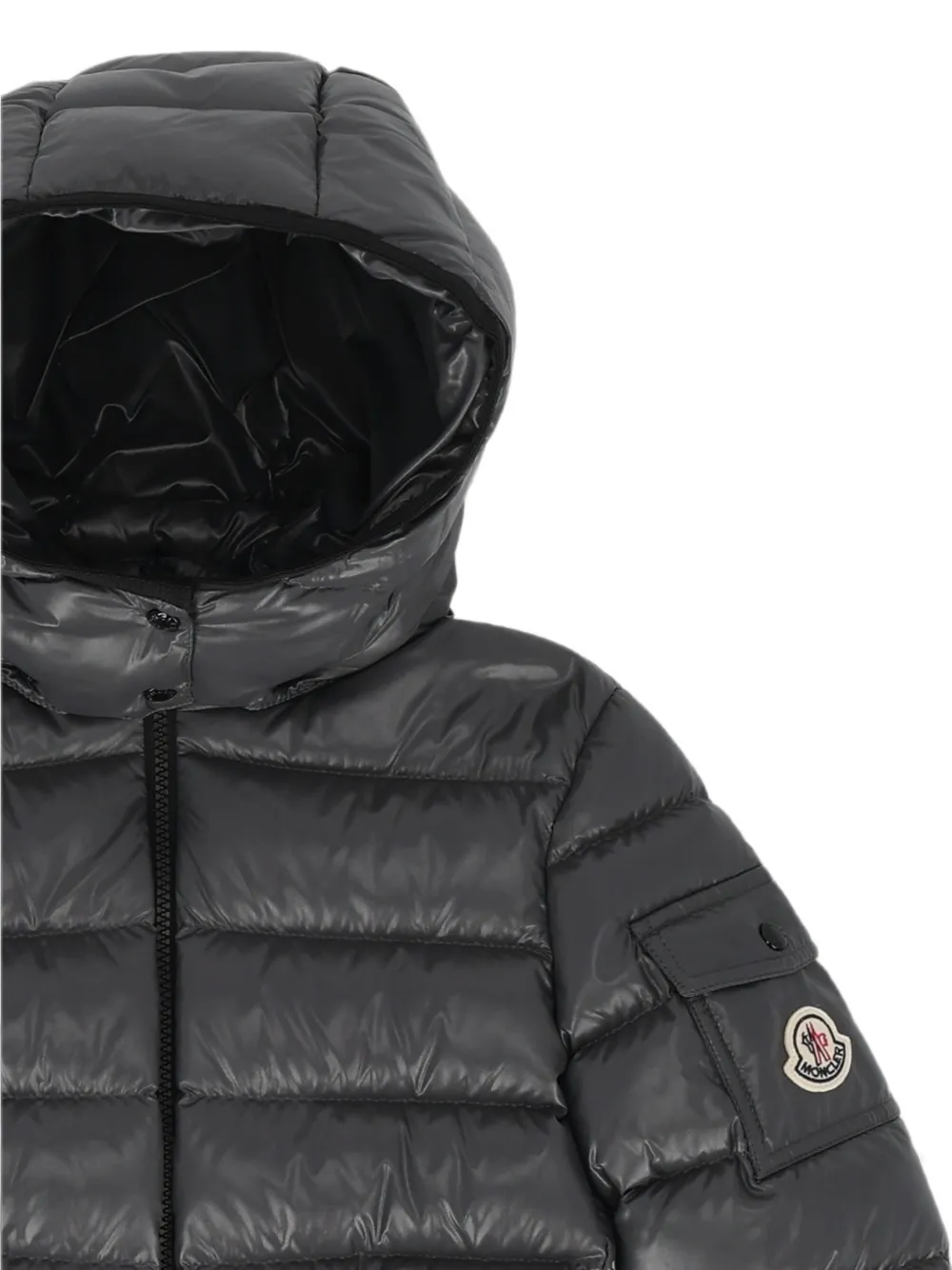 Moncler Enfant Gewatteerd jack Grijs