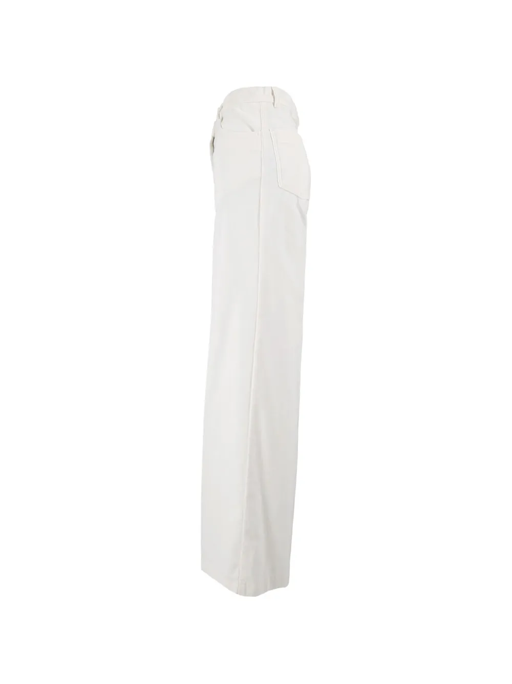 ASPESI High waist broek Wit