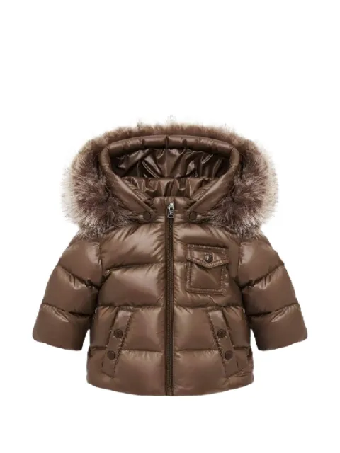 Moncler Enfant K2 faux-fur trim puffer coat