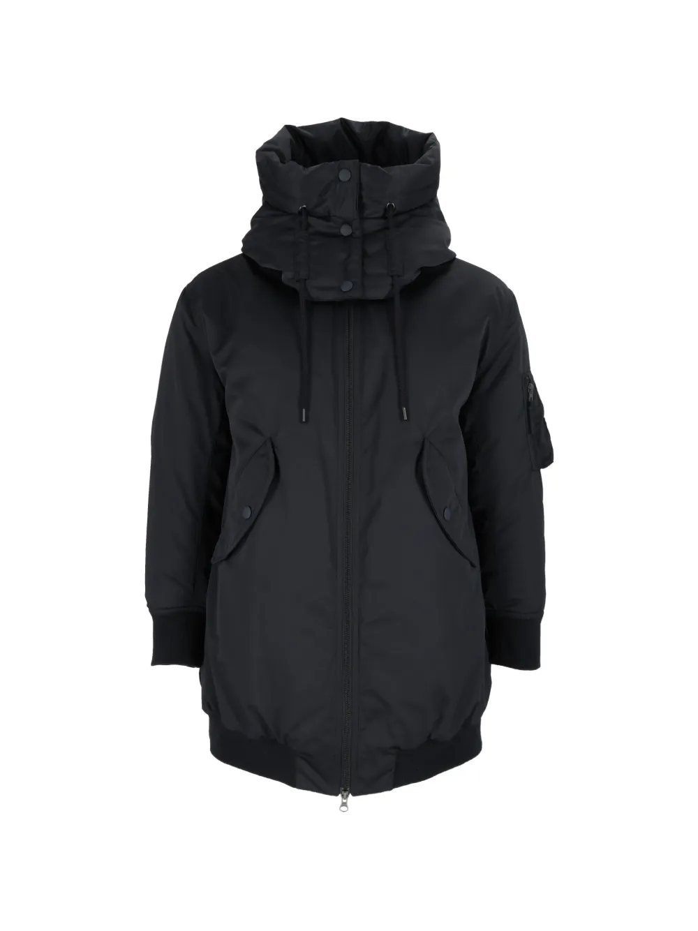 ASPESI hooded zip-up jacket - Schwarz