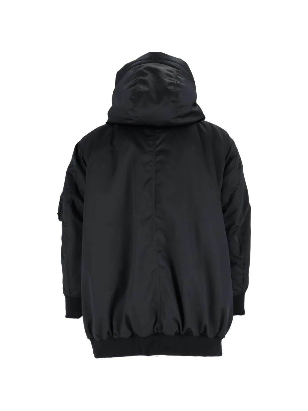 ASPESI hooded zip-up jacket Zwart