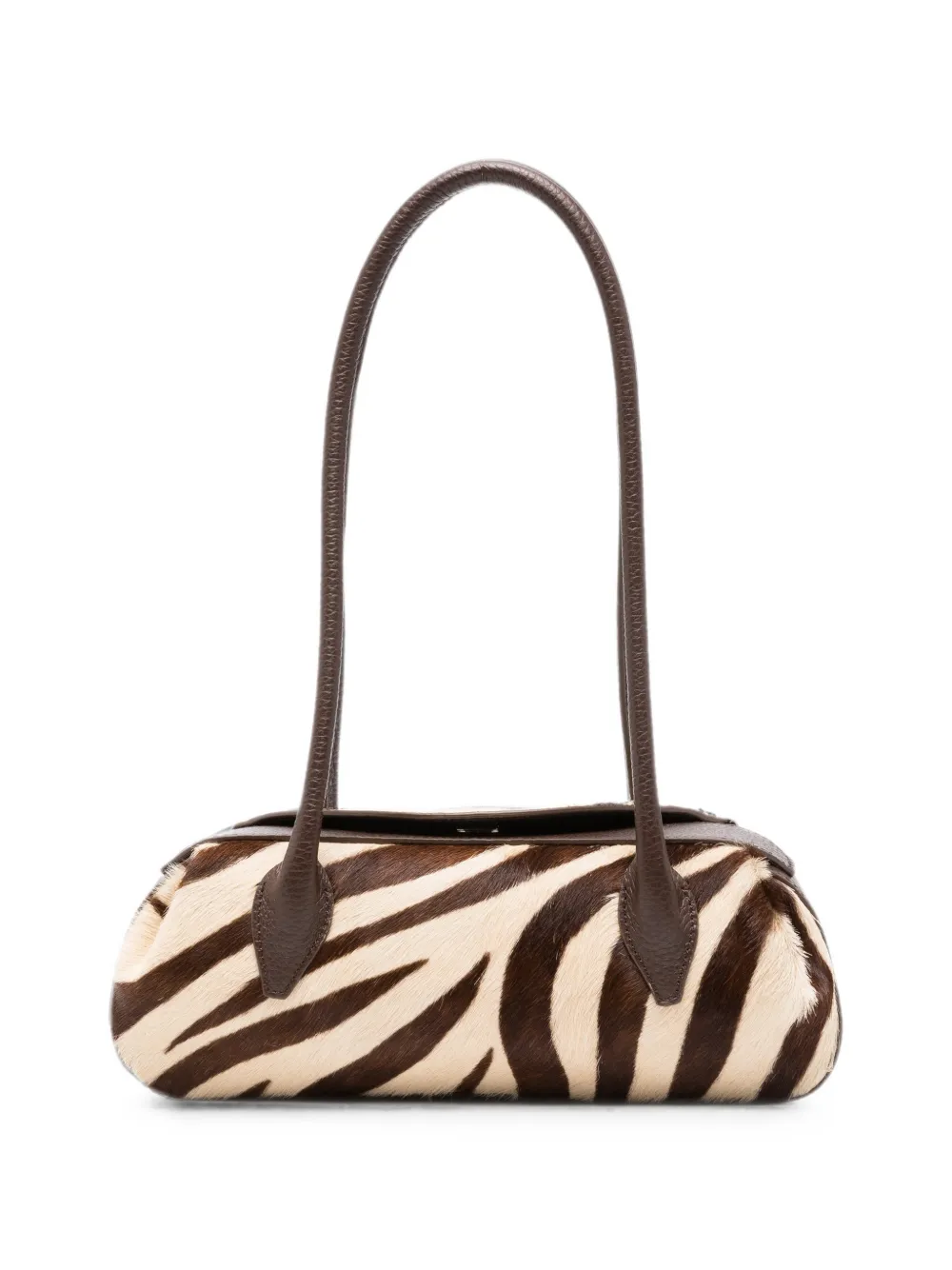 Yuzefi zebra-print shoulder bag - Marrone