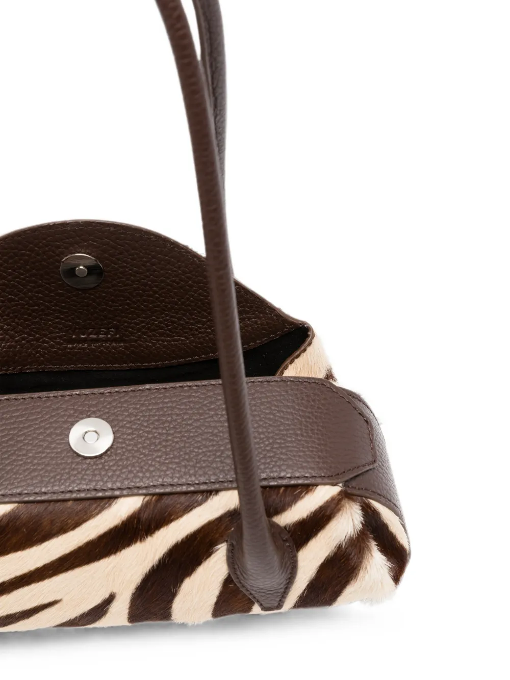 Yuzefi Schoudertas met zebraprint Bruin