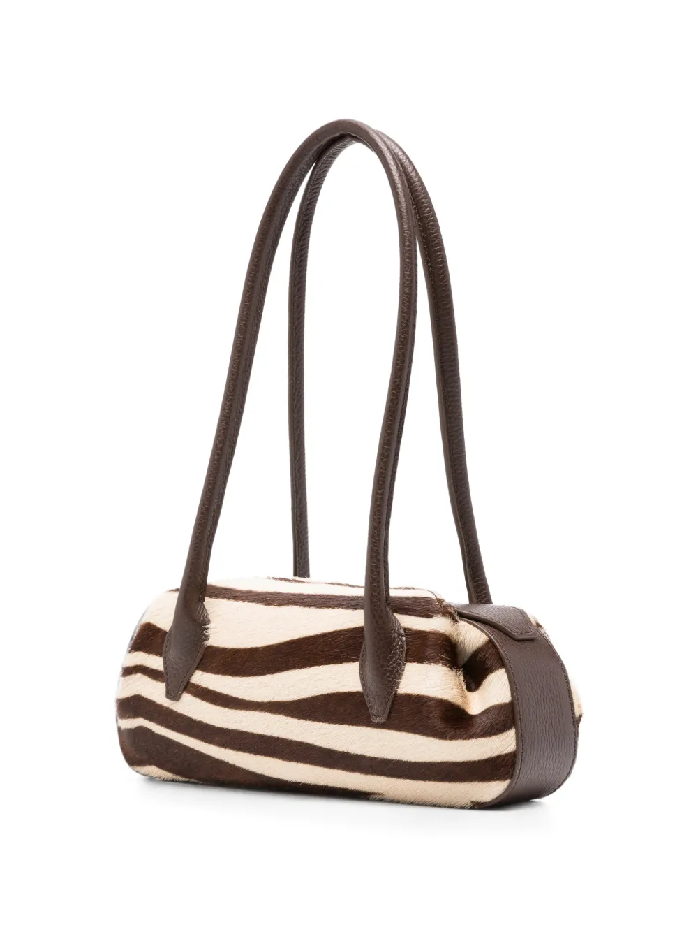 Yuzefi Schoudertas met zebraprint Bruin