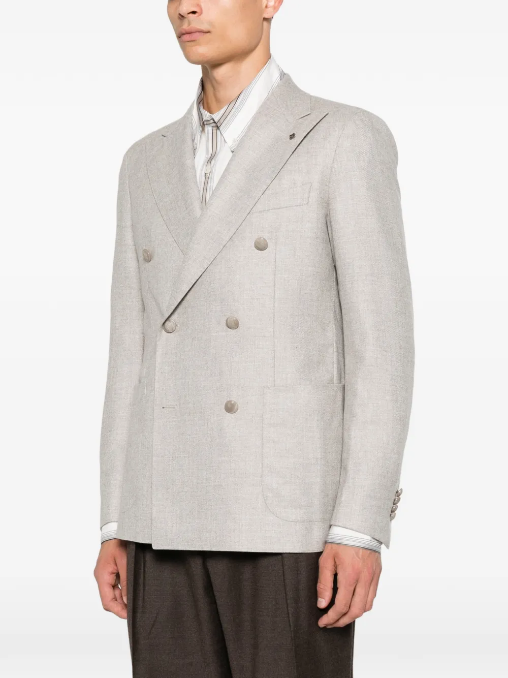 Tagliatore Blazer met dubbele rij knopen Grijs