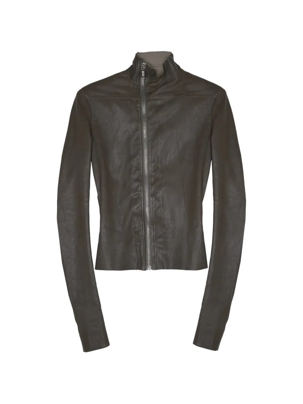 Rick Owens Gary leather jacket - Braun