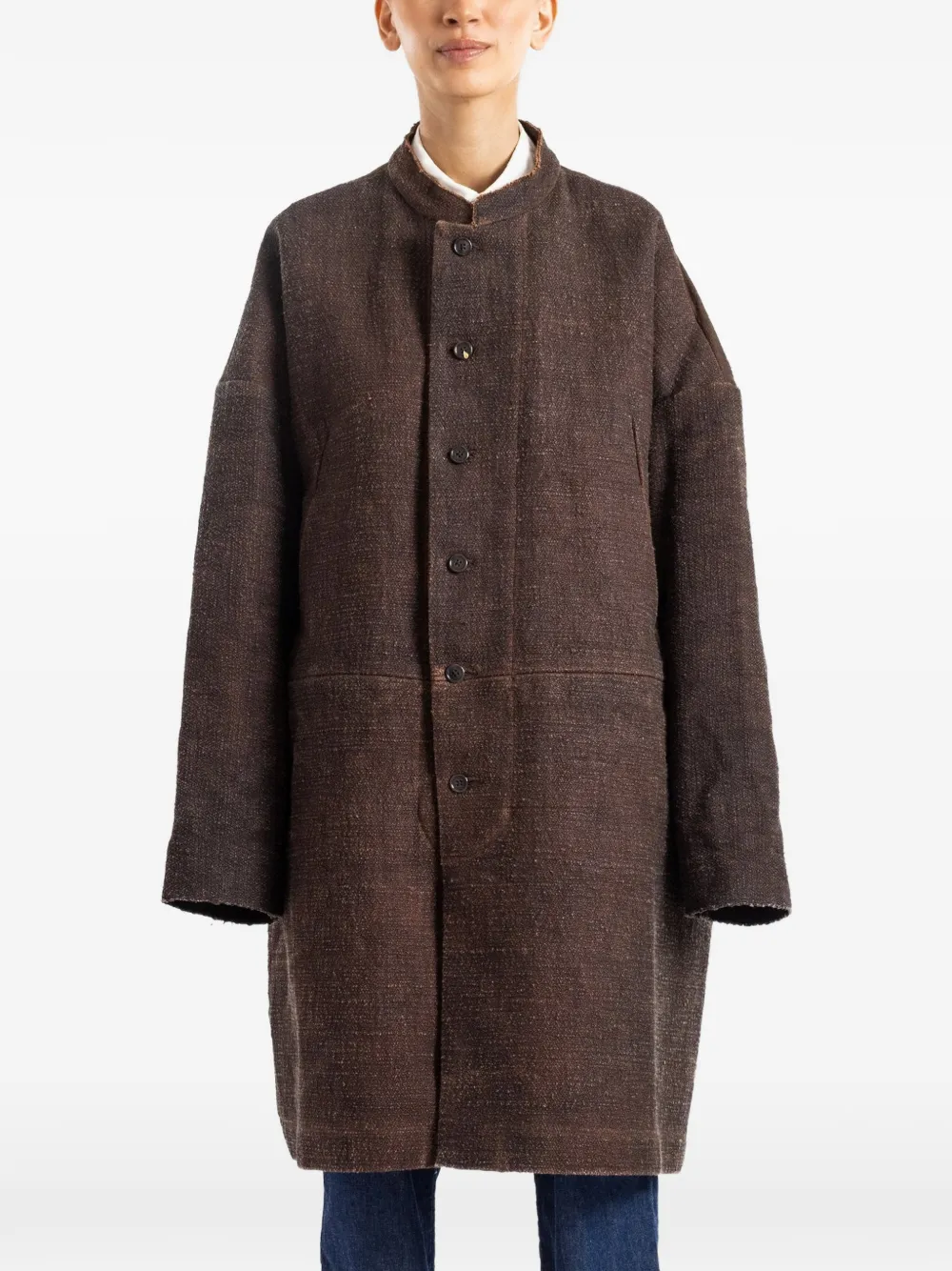 COTTLE button-up coat - Brown