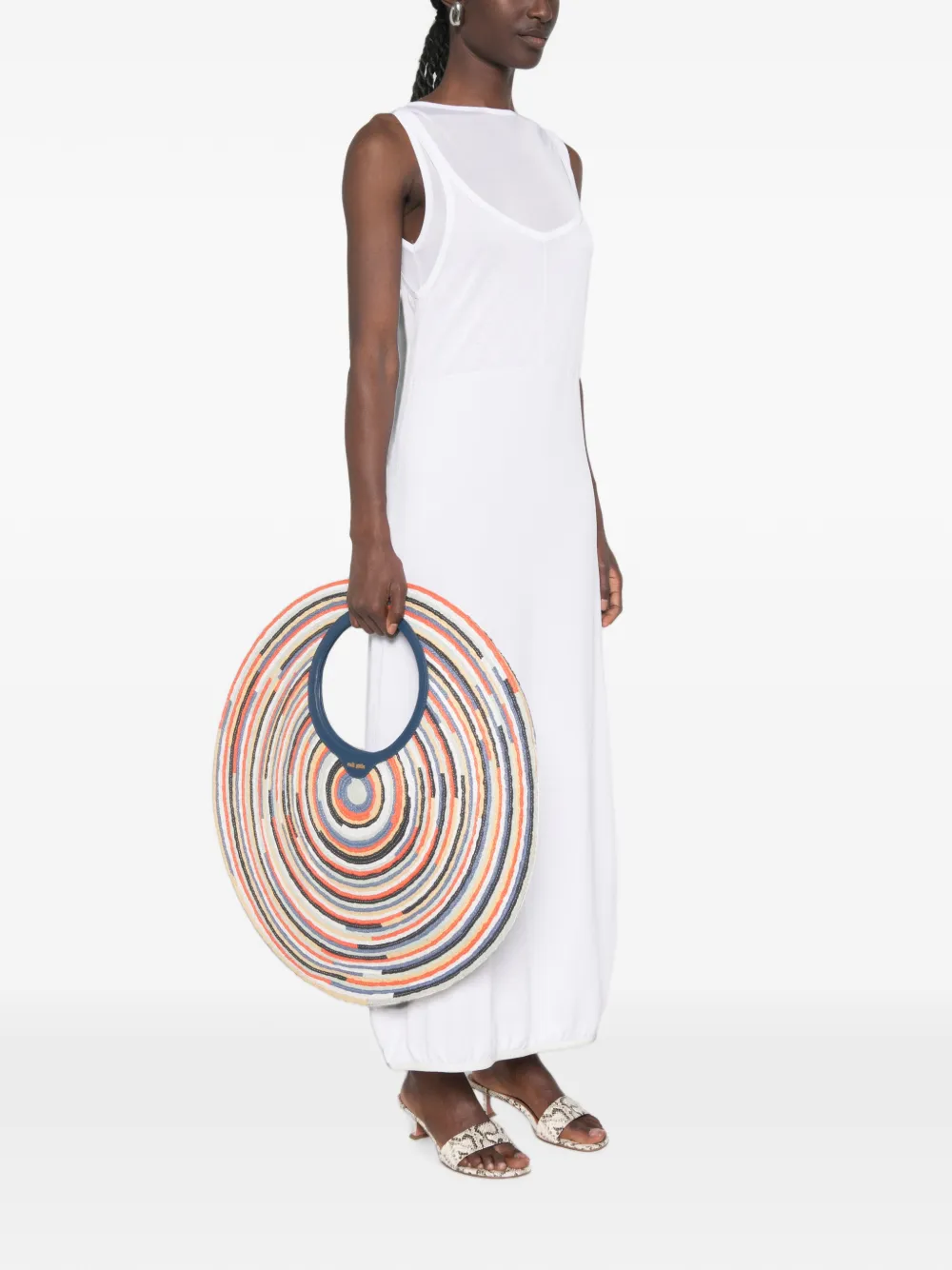 Cult Gaia Amun gestreepte shopper Blauw